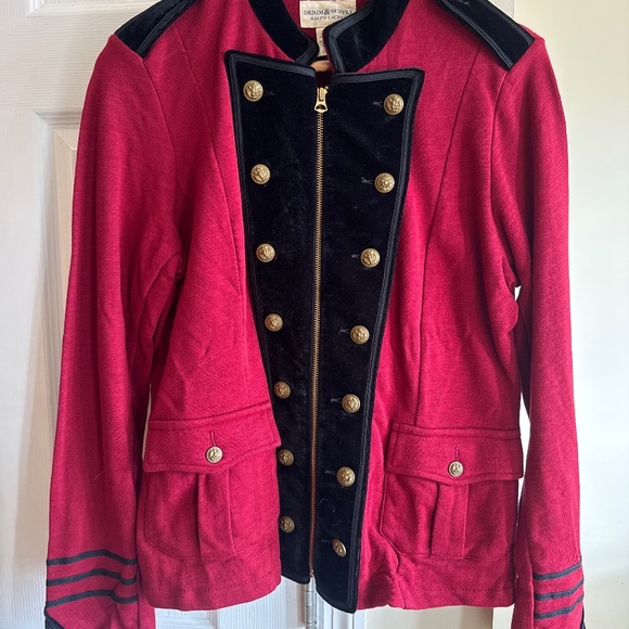 Denim & Supply Ralph Lauren Jackets & Blazers - NWT Denim & Supply Ralph Lauren Military Jacket — Red & Black — Size XL